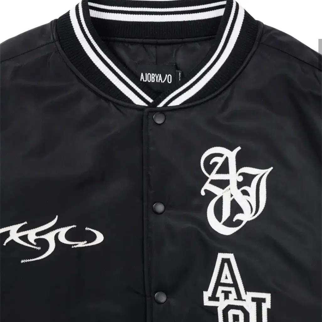 Nylon Baseball Jacket [BLACK]