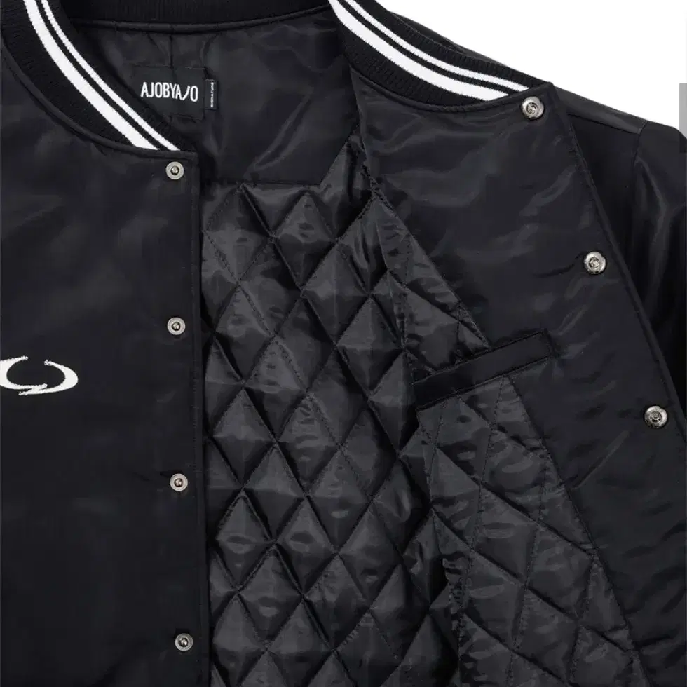 Nylon Baseball Jacket [BLACK]