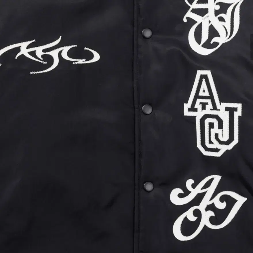 Nylon Baseball Jacket [BLACK]