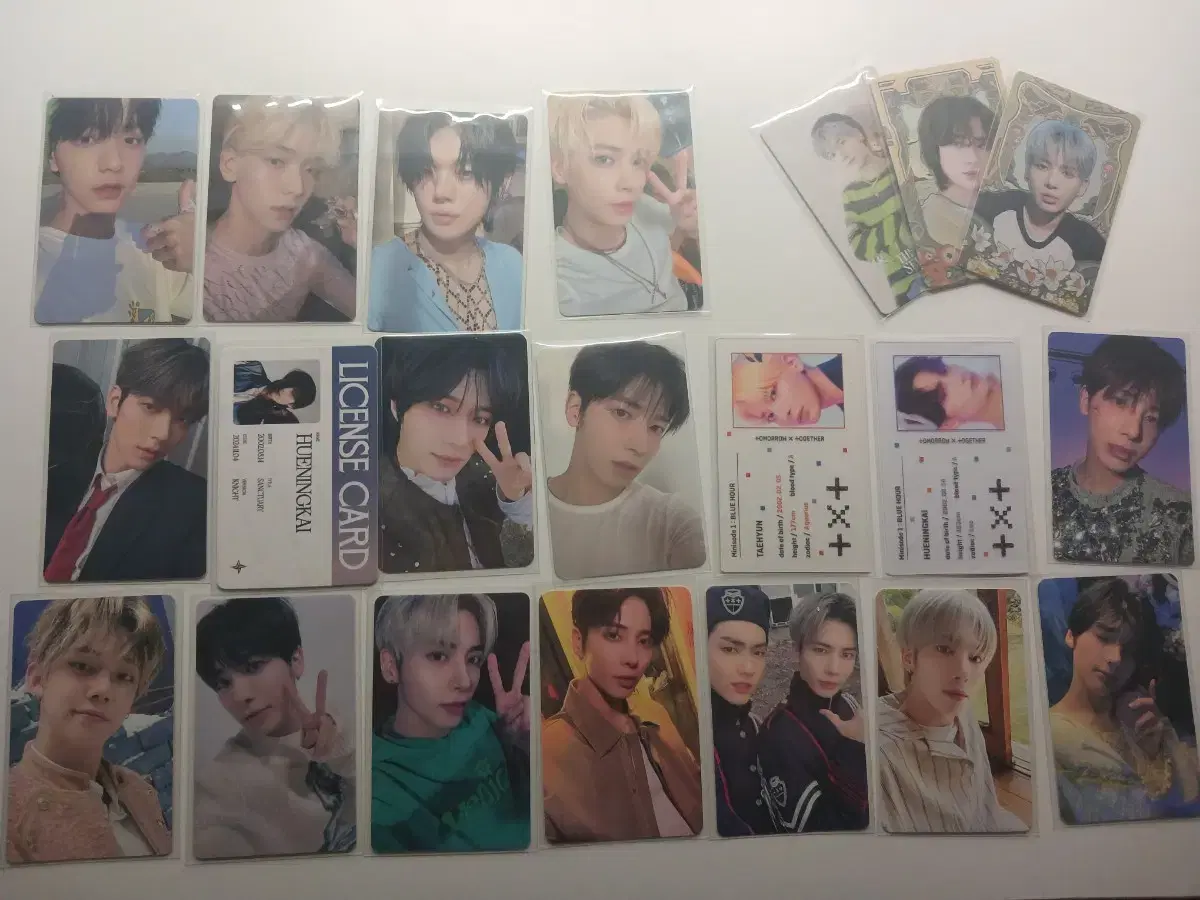 txt soobin yeonjun beomgyu taehyun hooning photocard wts