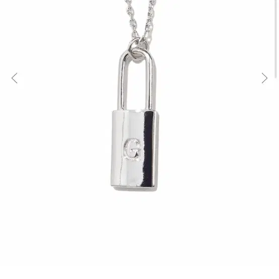 glowny lock initial necklace 글로니 목걸이 실버