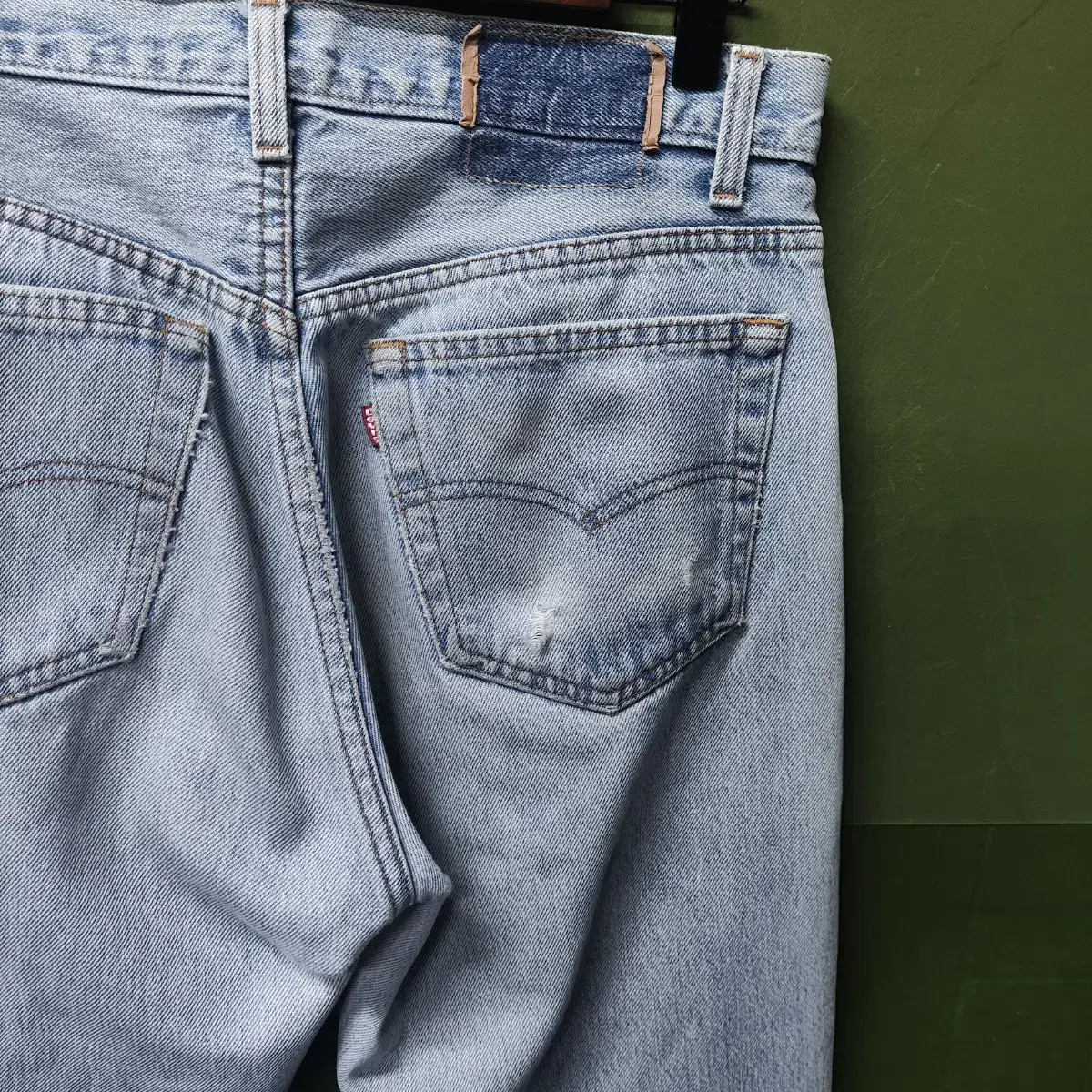 80s LEVIS USAmade 501 워싱 데님 팬츠