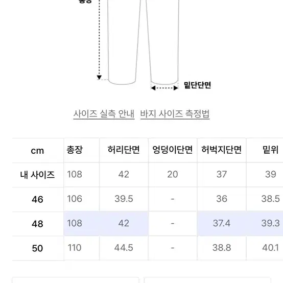 워싱 데님 팬츠