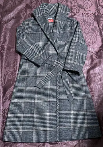 So Close Stelloni 체크 무늬 롱 코트