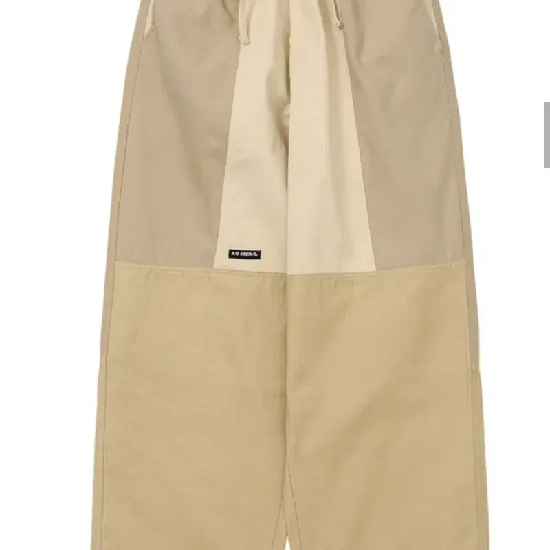 Tri Mixed Cotton Pants [BEIGE]