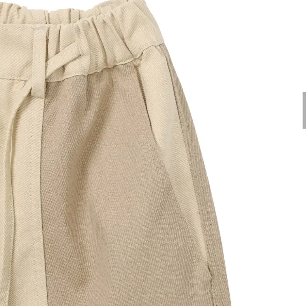 Tri Mixed Cotton Pants [BEIGE]