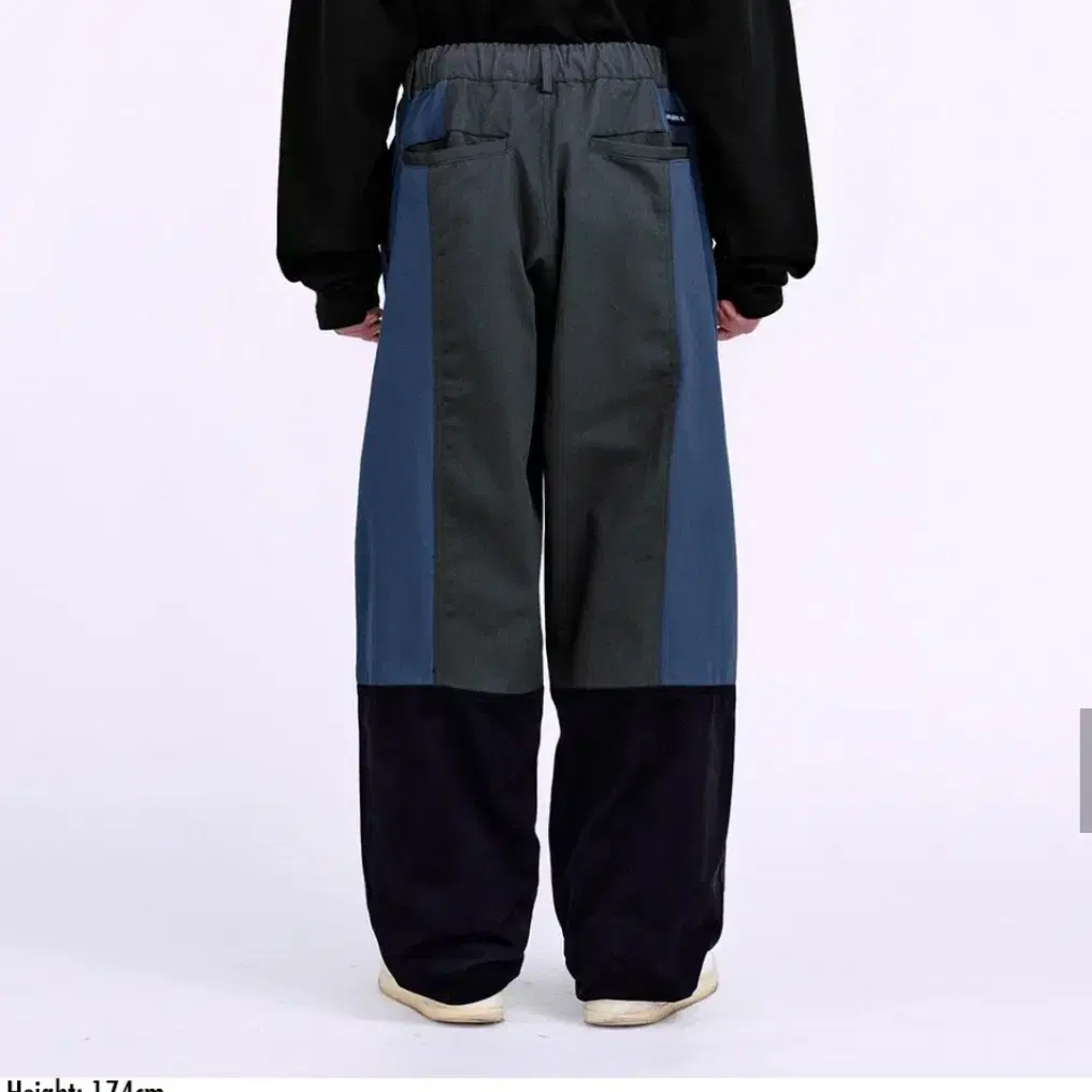 Tri Mixed Cotton Pants [NAVY]