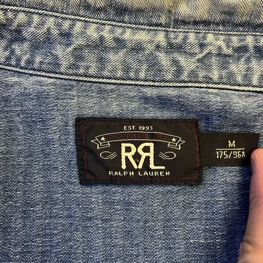 RRL DENIM HERRINGBONE CHORE JACKET