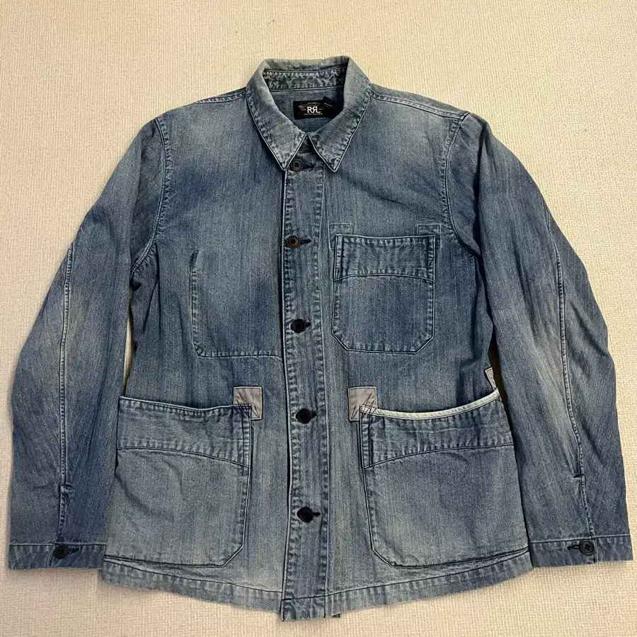 RRL DENIM HERRINGBONE CHORE JACKET