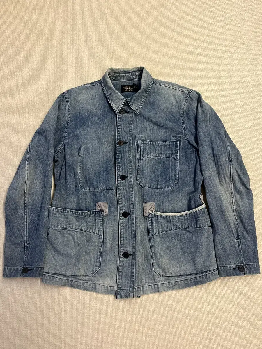 RRL DENIM HERRINGBONE CHORE JACKET