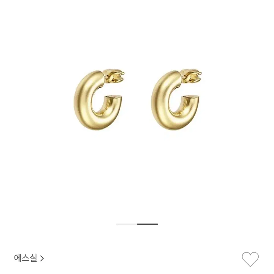 에스실 귀걸이 gold