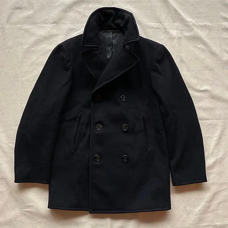 60s U.S.N Kersey Wool Pea Coat 38R