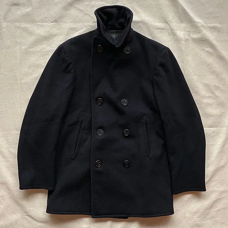 60s U.S.N Kersey Wool Pea Coat 38R