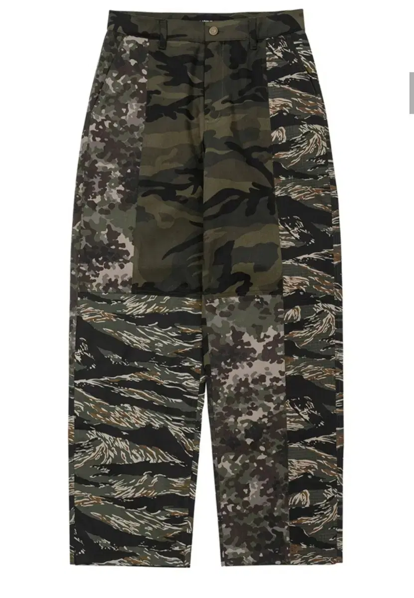 Camouflage Mixed Pants [KHAKI]