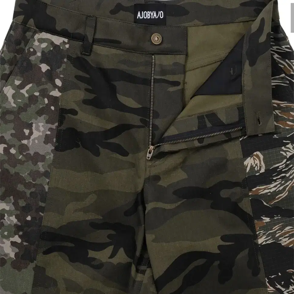 Camouflage Mixed Pants [KHAKI]