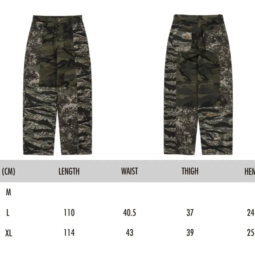 Camouflage Mixed Pants [KHAKI]