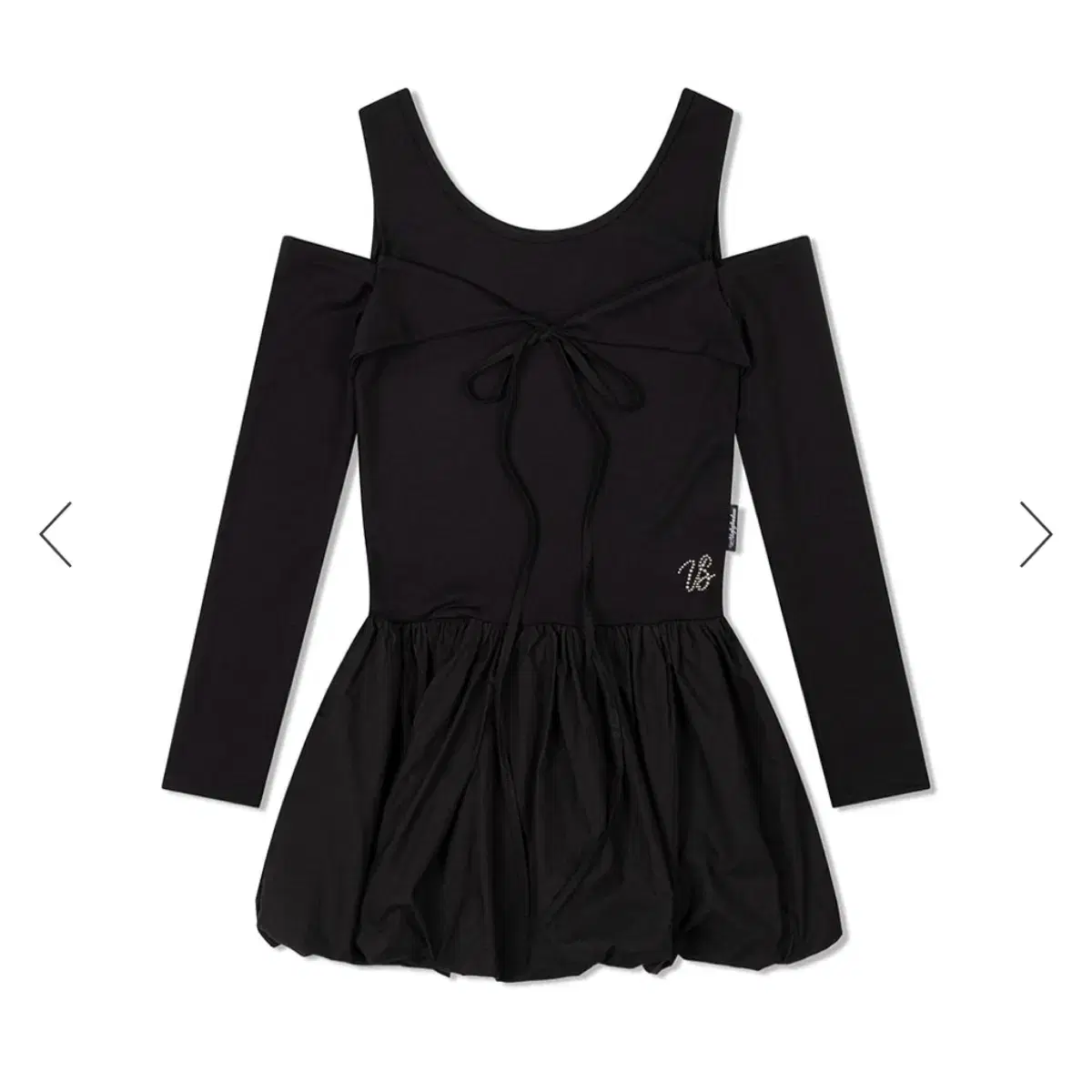 [어글리쉐도우] RIBBON PUMPKIN DRESS(BLACK)