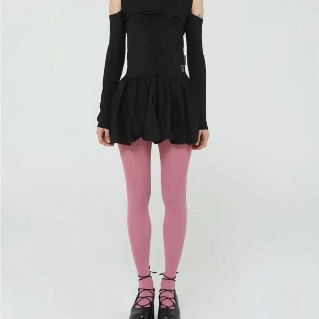 [어글리쉐도우] RIBBON PUMPKIN DRESS(BLACK)