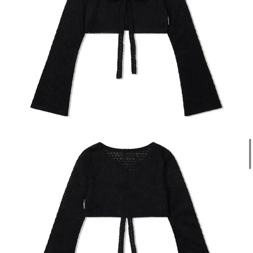 [어글리쉐도우] THREE SET LACE KNITWEAR(BLACK)