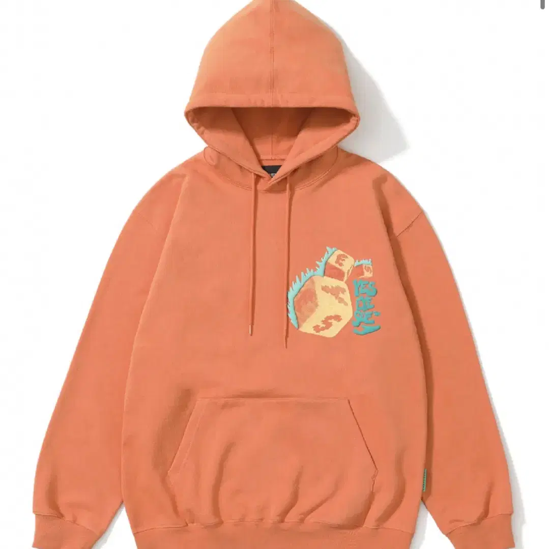 예스아이씨 Y.E.S Dice Hoodie Salmon