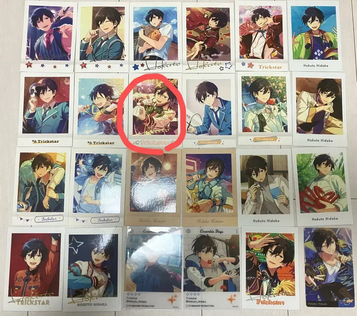 (No duplicates) Angstar Hidaka Hokuto 24 sheets bulk WTS