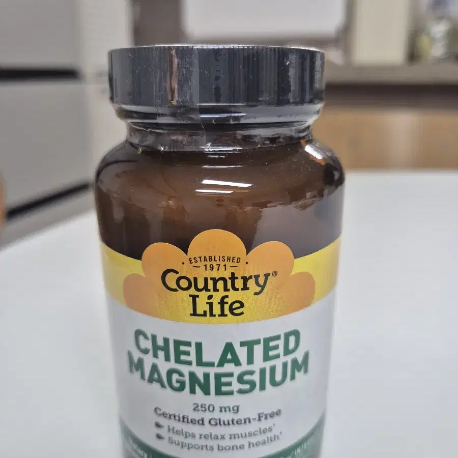 Country Life 킬레이트 마그네슘 250 mg 180 타블렛