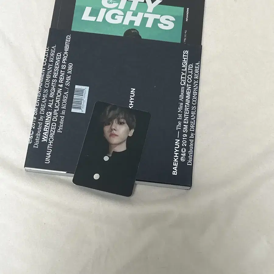 백현 앨범 1집 city lights night.ver 풀세트 포카포함