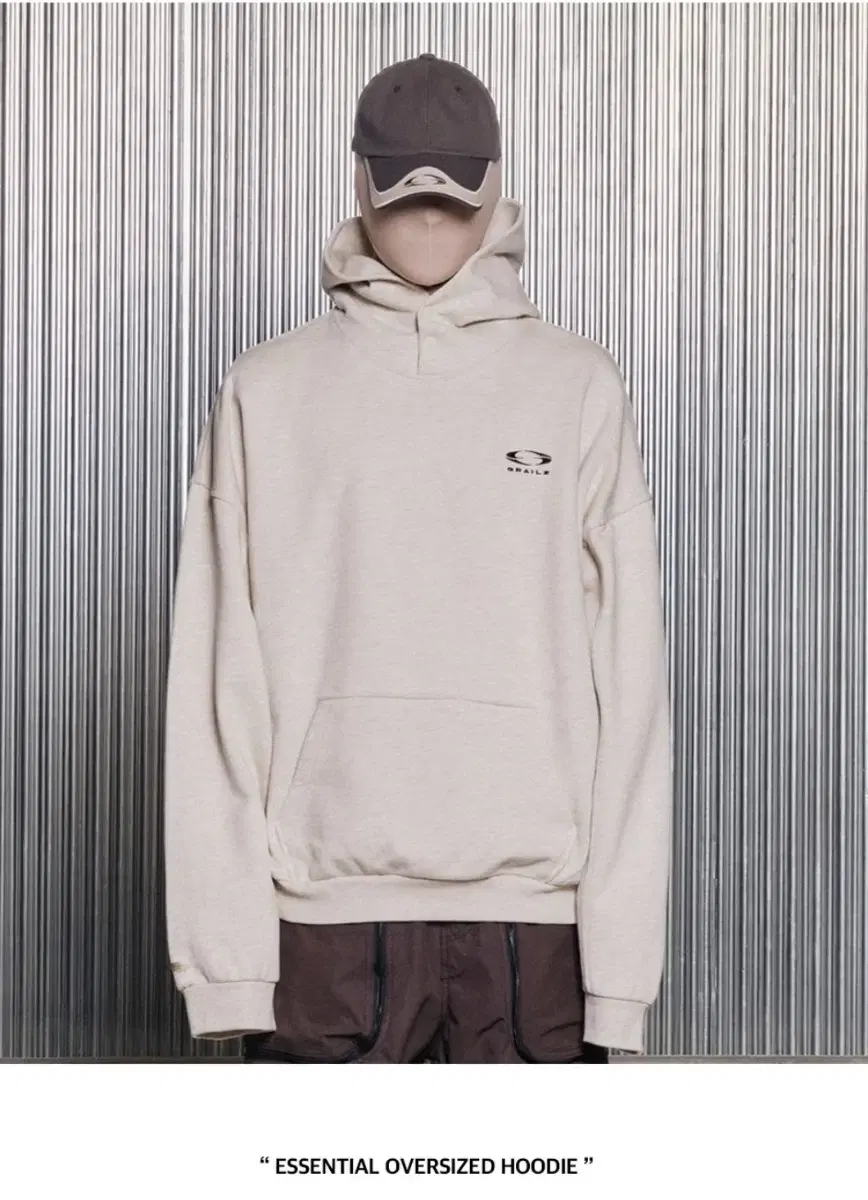 ESSENTIAL OVERSIZED HOODIE [OATMEAL]