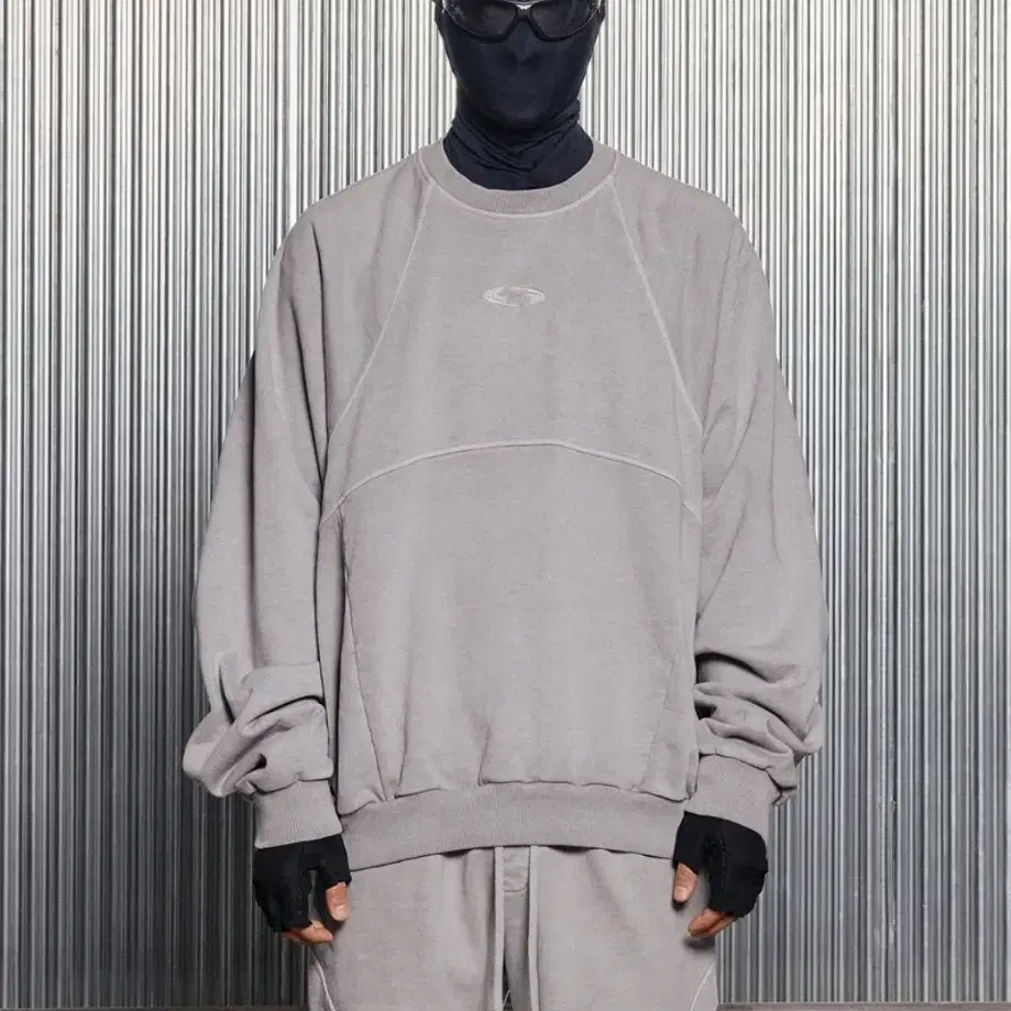 P. DYED STREAMLINE SWEATSHIRT[LIGHT GREY