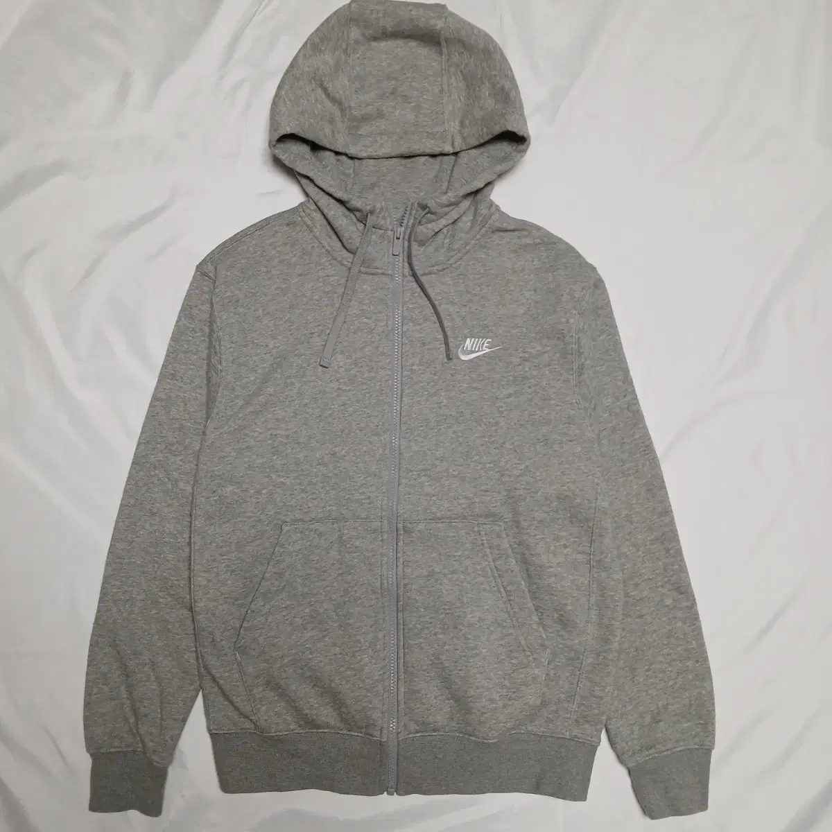 (Public) Nike-brushed hooded zip-up jacket (men's 90) (women's (95)