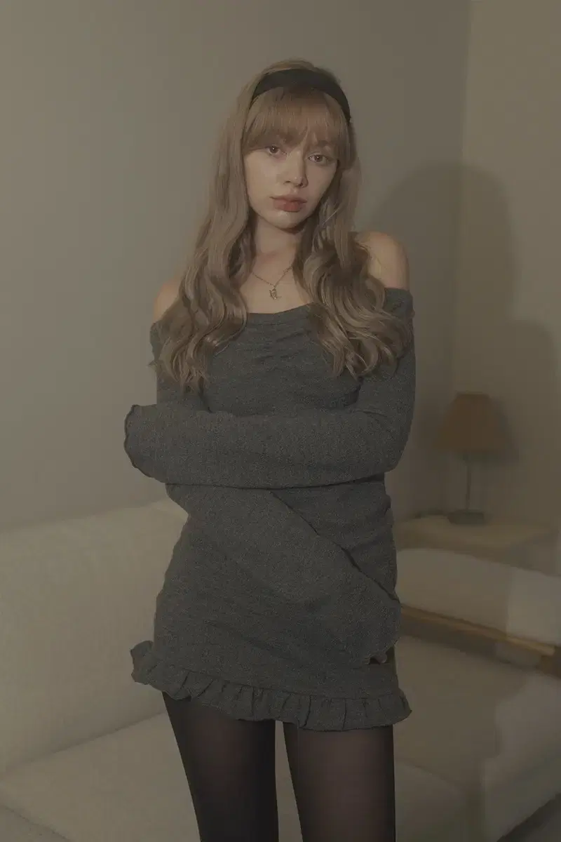 벨리아르 센디아 드레스 sendia dress dark grey