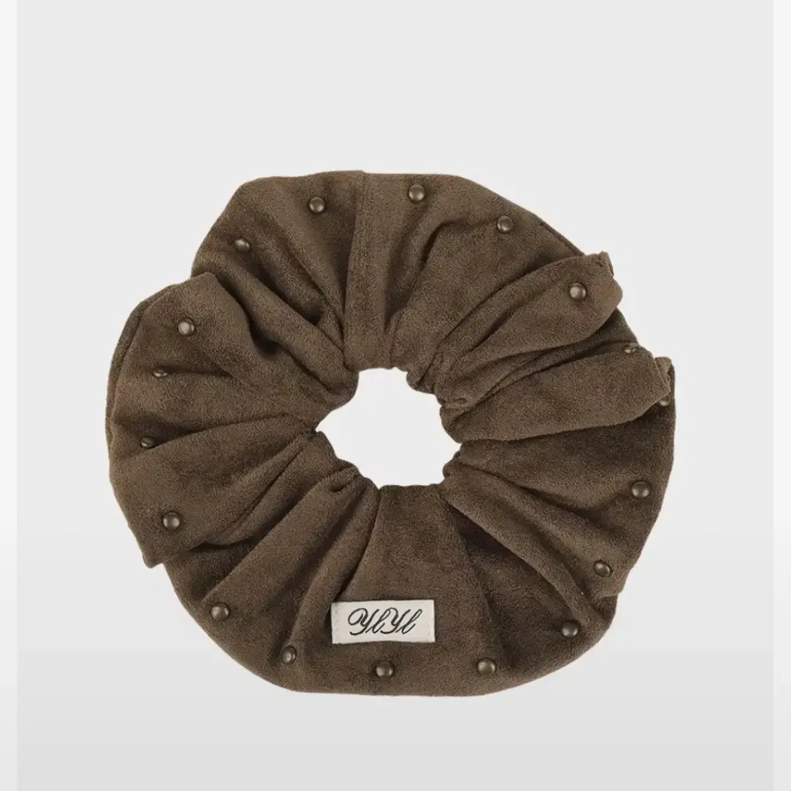 영리영리 Western scrunchie, WALNUT