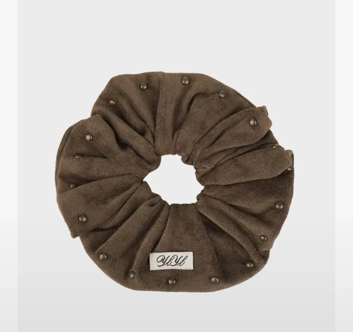 영리영리 Western scrunchie, WALNUT