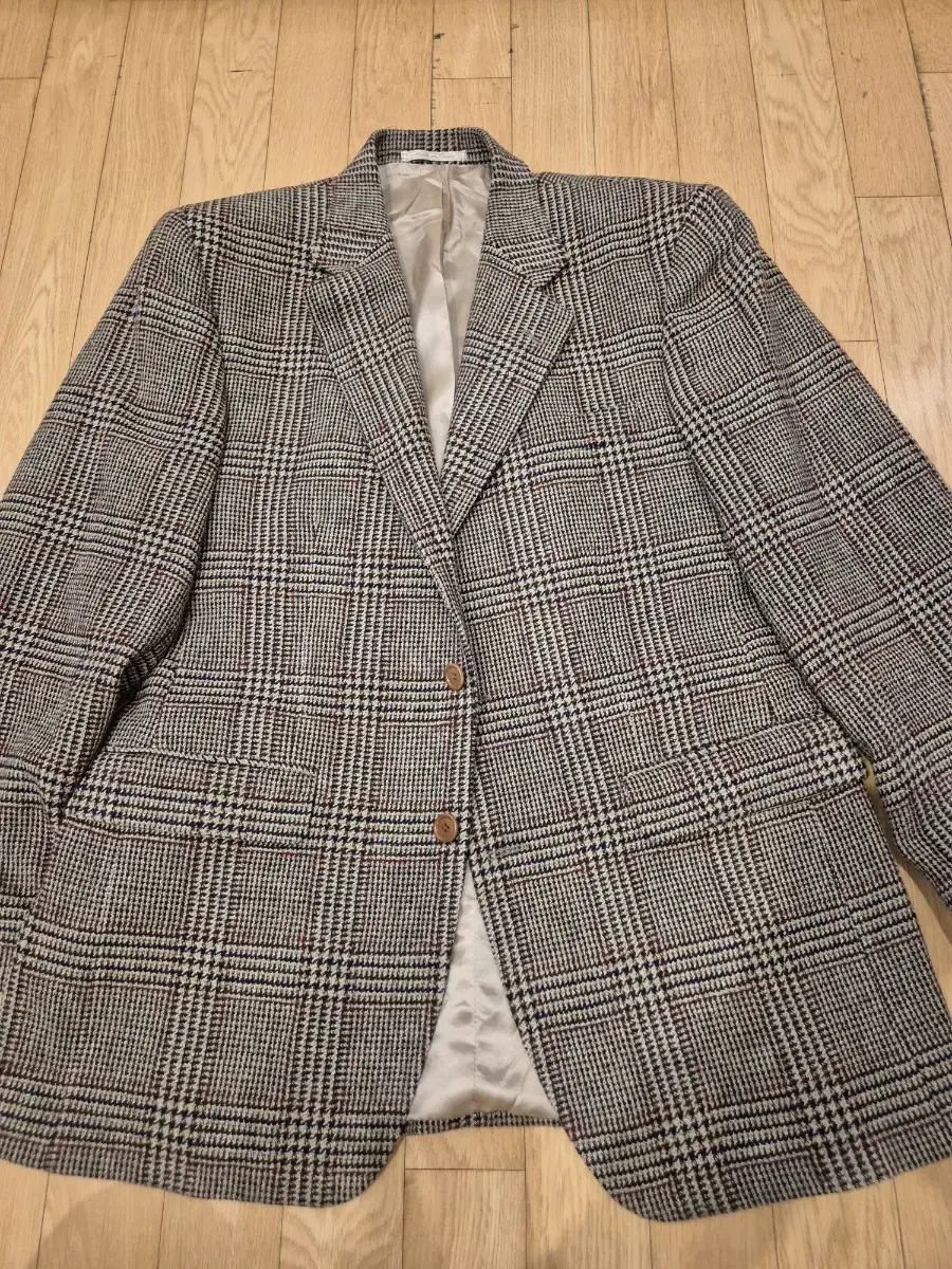 Ruby-Amber Abraham-Moon Glencheck Tweed Jacket 48R