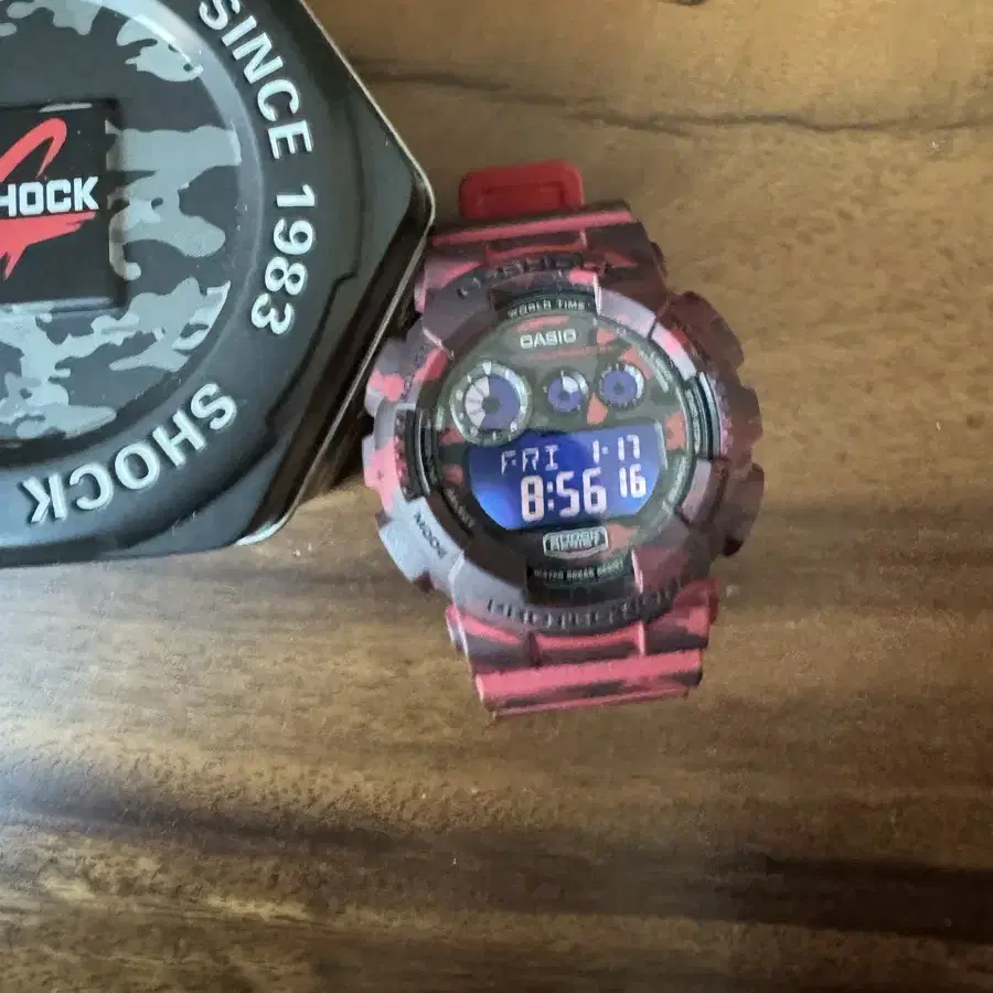 G shock 지샥 GD-120CM-4DR 레드 카모플라쥬