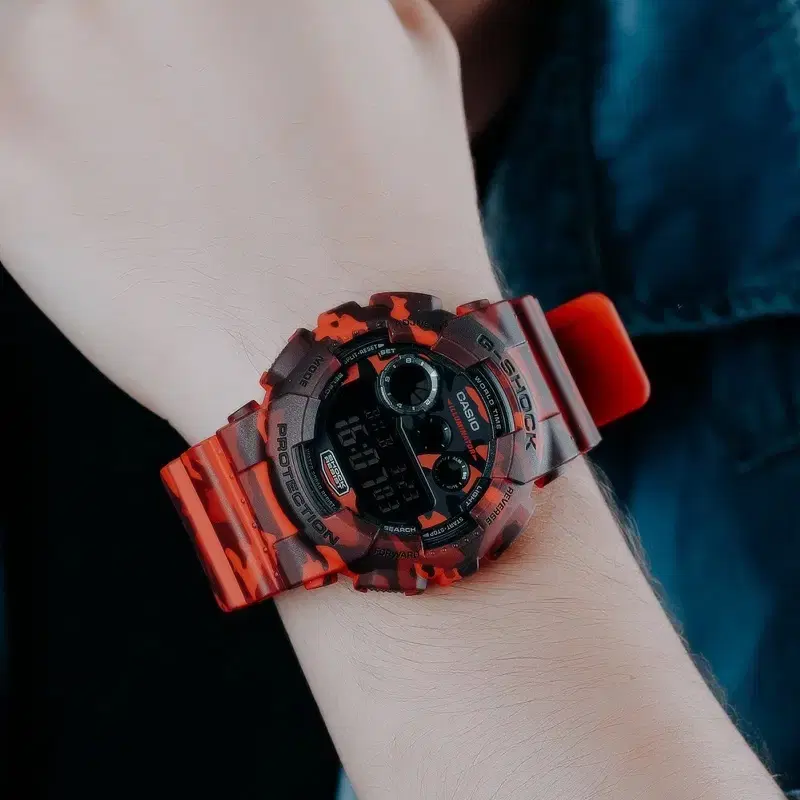 G shock 지샥 GD-120CM-4DR 레드 카모플라쥬