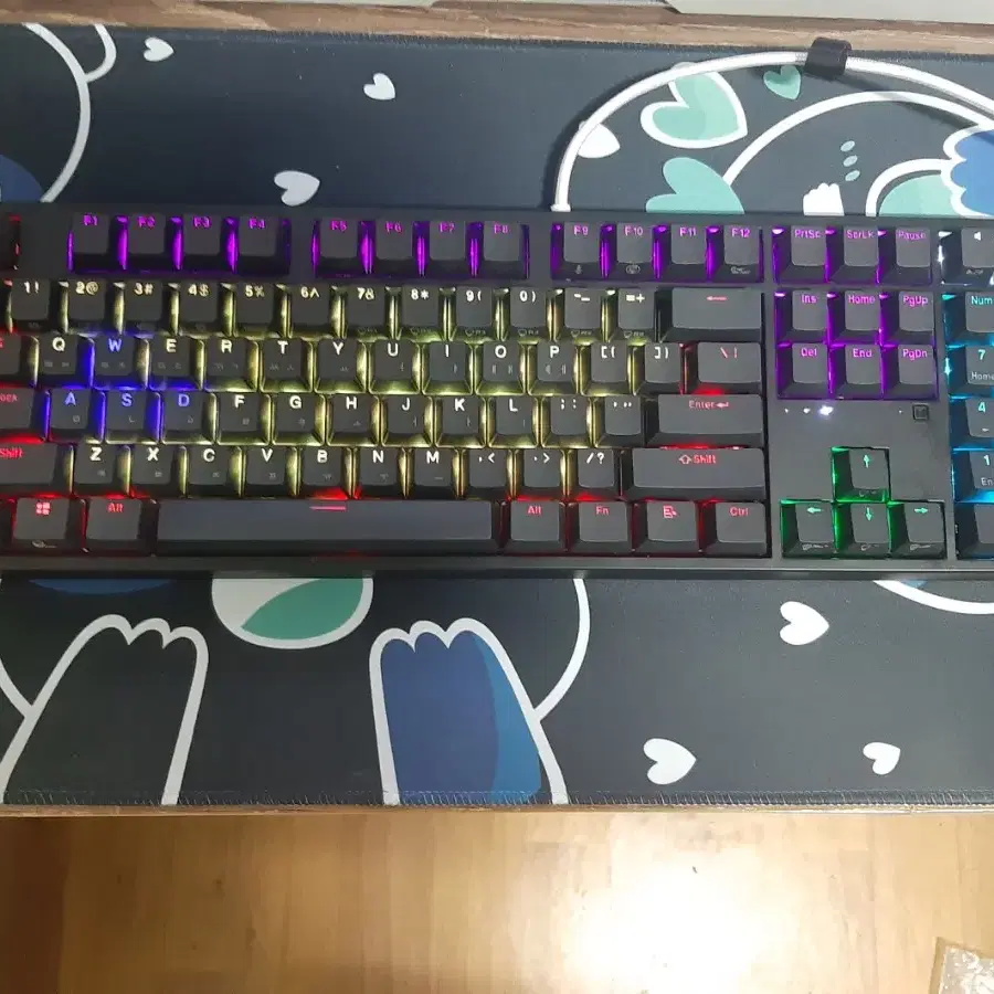 앱코 KN10 PBT RGB 무접점 키보드 55g 판매합니다