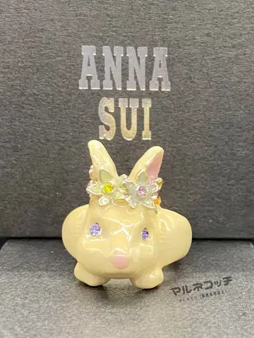 안나수이 꽃 장식 토끼 반지 토끼 반지 토끼 토끼 반지