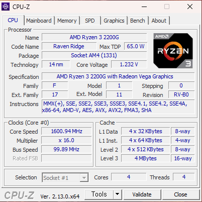 라이젠3 2200g+msi b450m pro+ddr4 8g