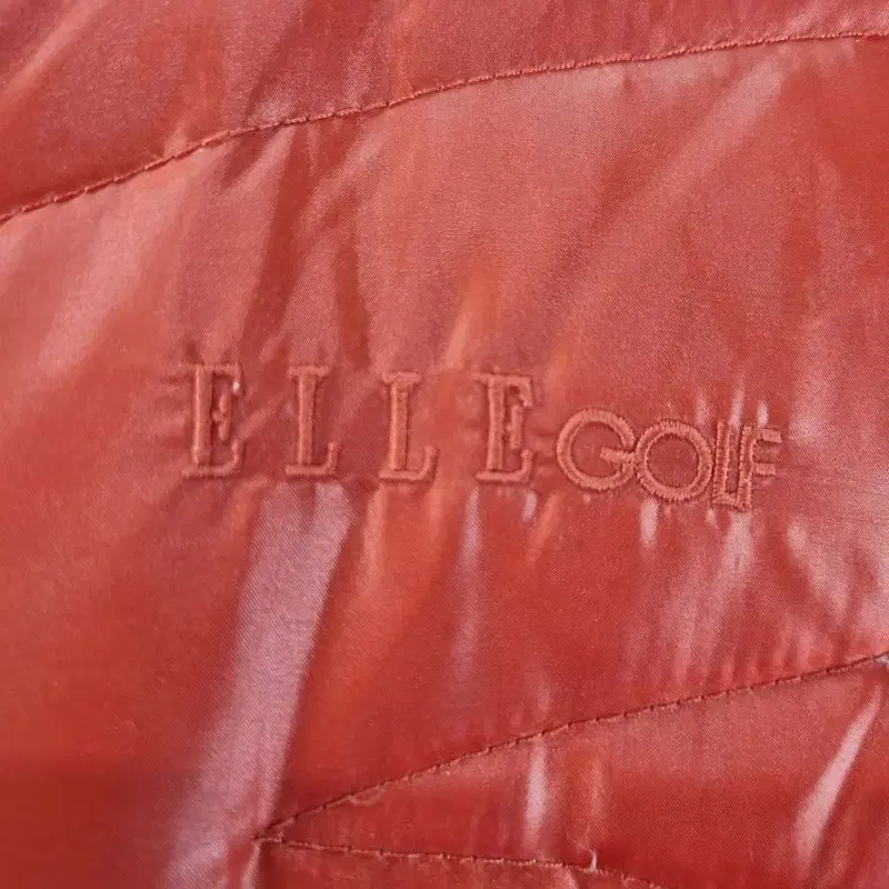 F3960 ELLE GOLF 여95 오리털 배색 패딩조끼/더크