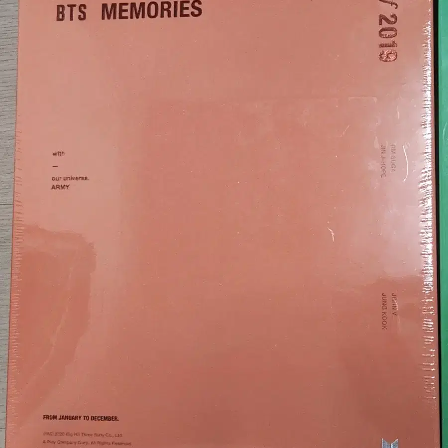 방탄소년단 BTS 메모리즈 DVD 2019 2020