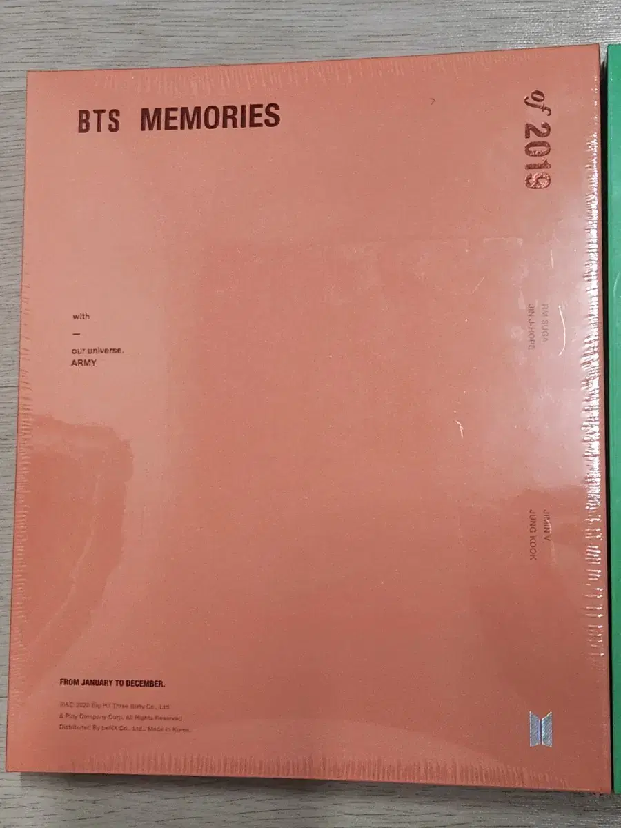 방탄소년단 BTS 메모리즈 DVD 2019 2020