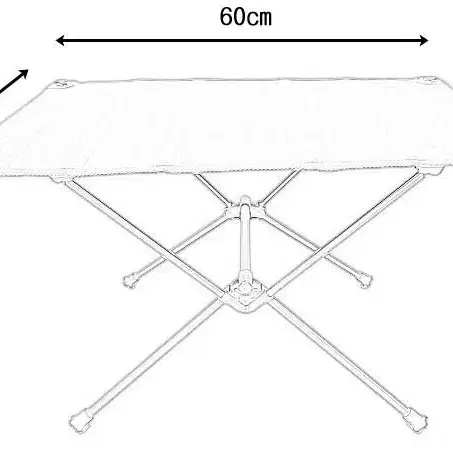 캠핑롤테이블 경량 헬리 접이식테이블 미니롤테이블 케이스포함 미개봉 새상품