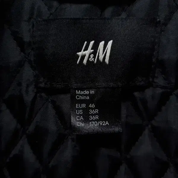 남S/H&M 히든후드 울 혼방 자켓.