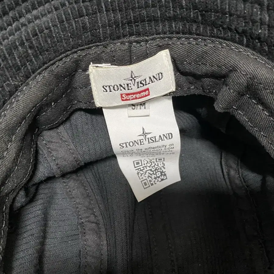 Supreme x stone island corduroy fw20 버킷햇