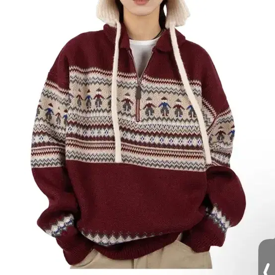 릿킴 니트 새상품 FAIRY WOOL-BLEND SWEATER (red)