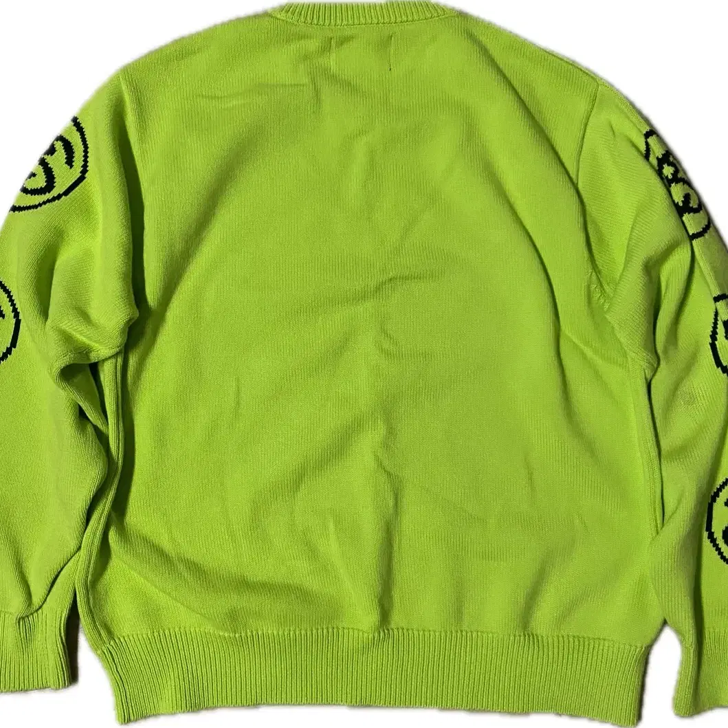 Stussy sslink knit lime  스투시 ss링크 니트 라임