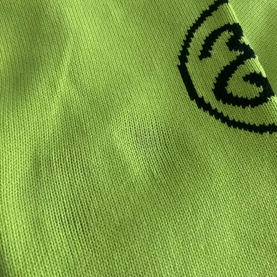 Stussy sslink knit lime  스투시 ss링크 니트 라임