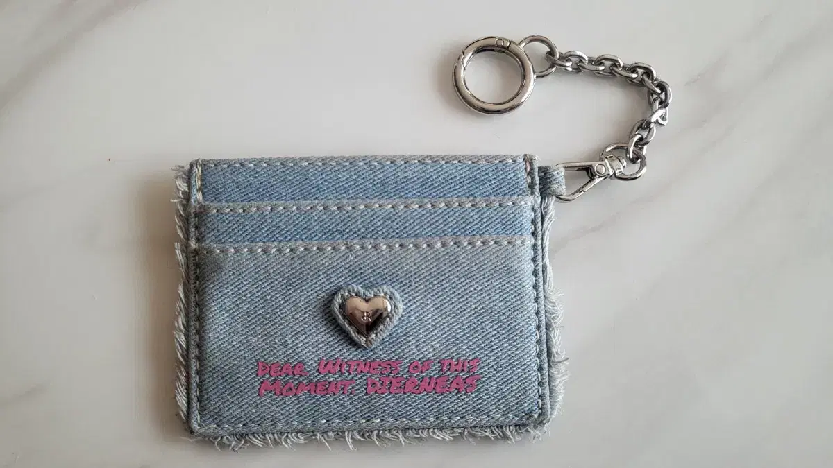 Deernious kard wallet keyring Denim blue