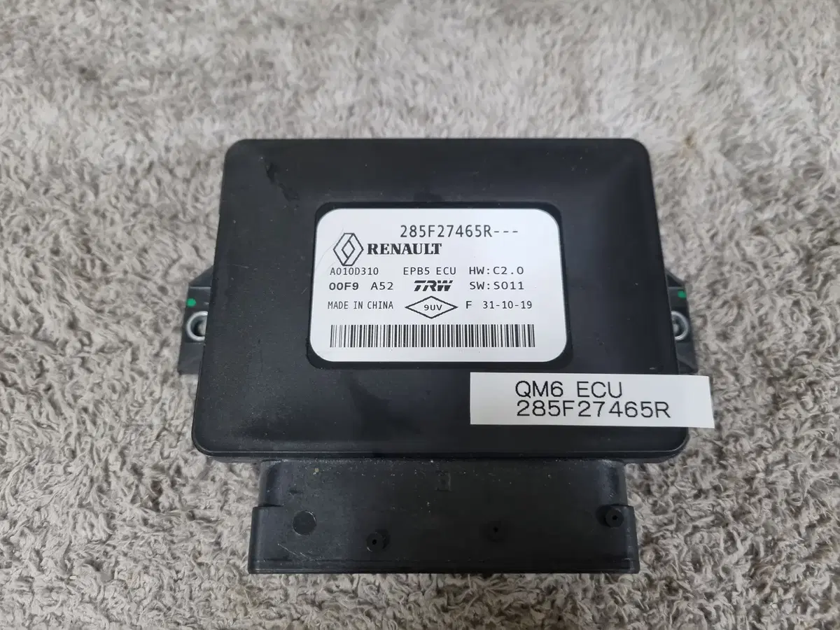 # 삼성 QM6 전자파킹 ECU 285F27465R 판매합니다.